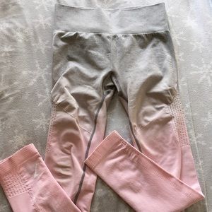 Gymshark ombre seamless pink leggings